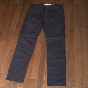 H&M Navy Blue Khakis Size 32 Skinny Fit